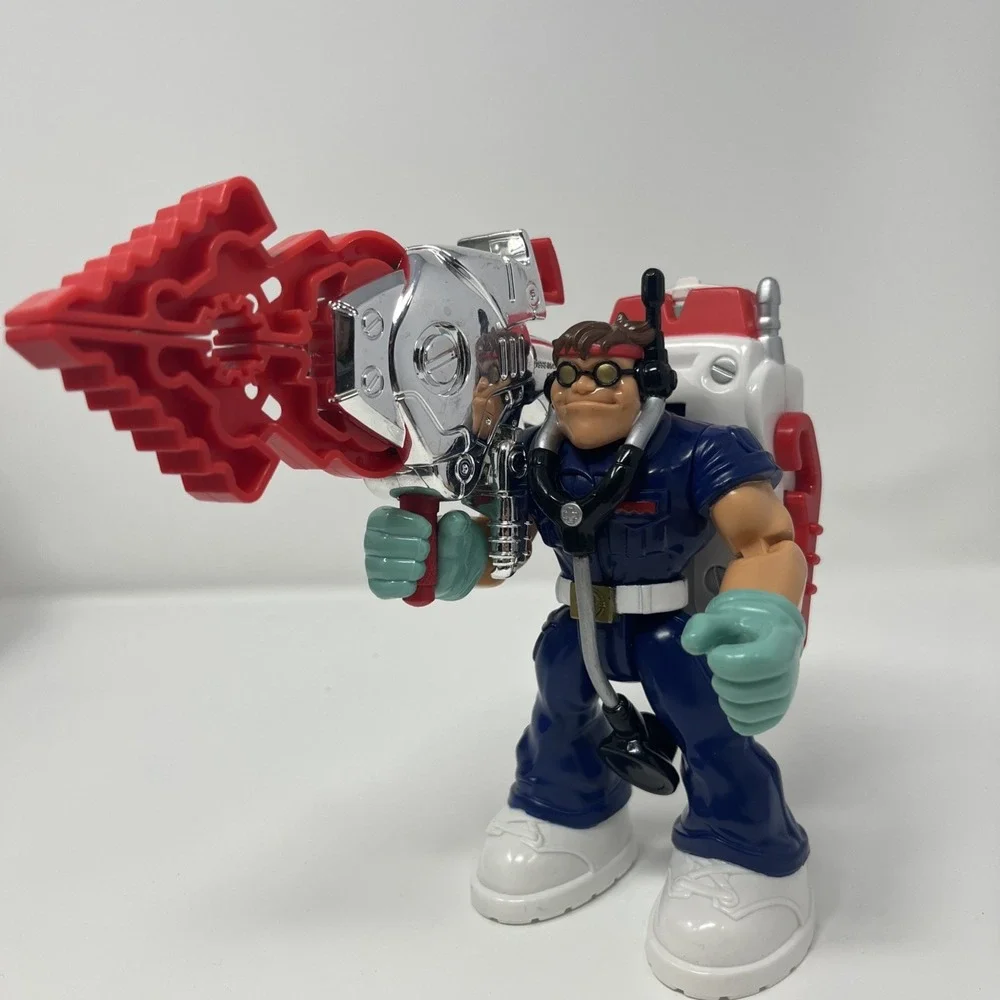 Perry Medic W/ Backpack Rescue Heroes Mattel 2000 7